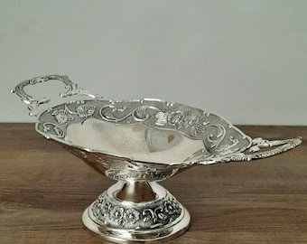 Vintage German Silver Plated Bowl for Candy and Fruit