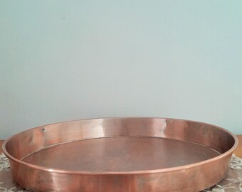 Vintage Copper Tray, Kitchen Decor
