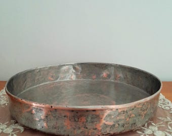 Vintage Copper Tray, Kitchen Decor