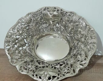 Vintage German Silver Plated Bowl for Candy and Fruit
