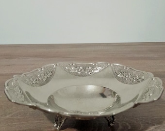 Vintage German Silver Plated Bowl for Candy and Fruit