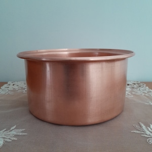 Copper cauldron pot, Copper Bowl, Vintage Copper Bowl, Vintage Copper Copper Bucket, Farmhouse Decor,