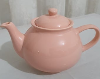 Tetera de cerámica, Tetera de cerámica rosa,
