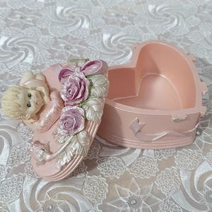 Vintage Heavy Treasure Chest Jewelry Box