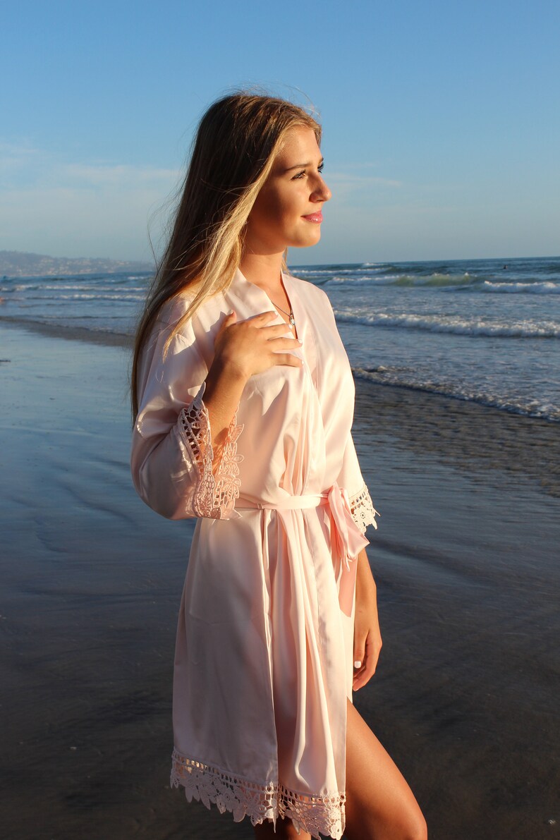 SET OF 11satin Bridesmaid Party Robesbulk Discount Kimono Etsy