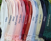 Silk Bridesmaids Robe Kimono Silk Kimono Robe Silk Kimono Bridesmaid Robe Bachelorette Kimono Robes Kimono Lace Robe