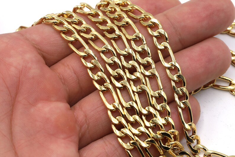 Figaro 24k gold chain Clearance
