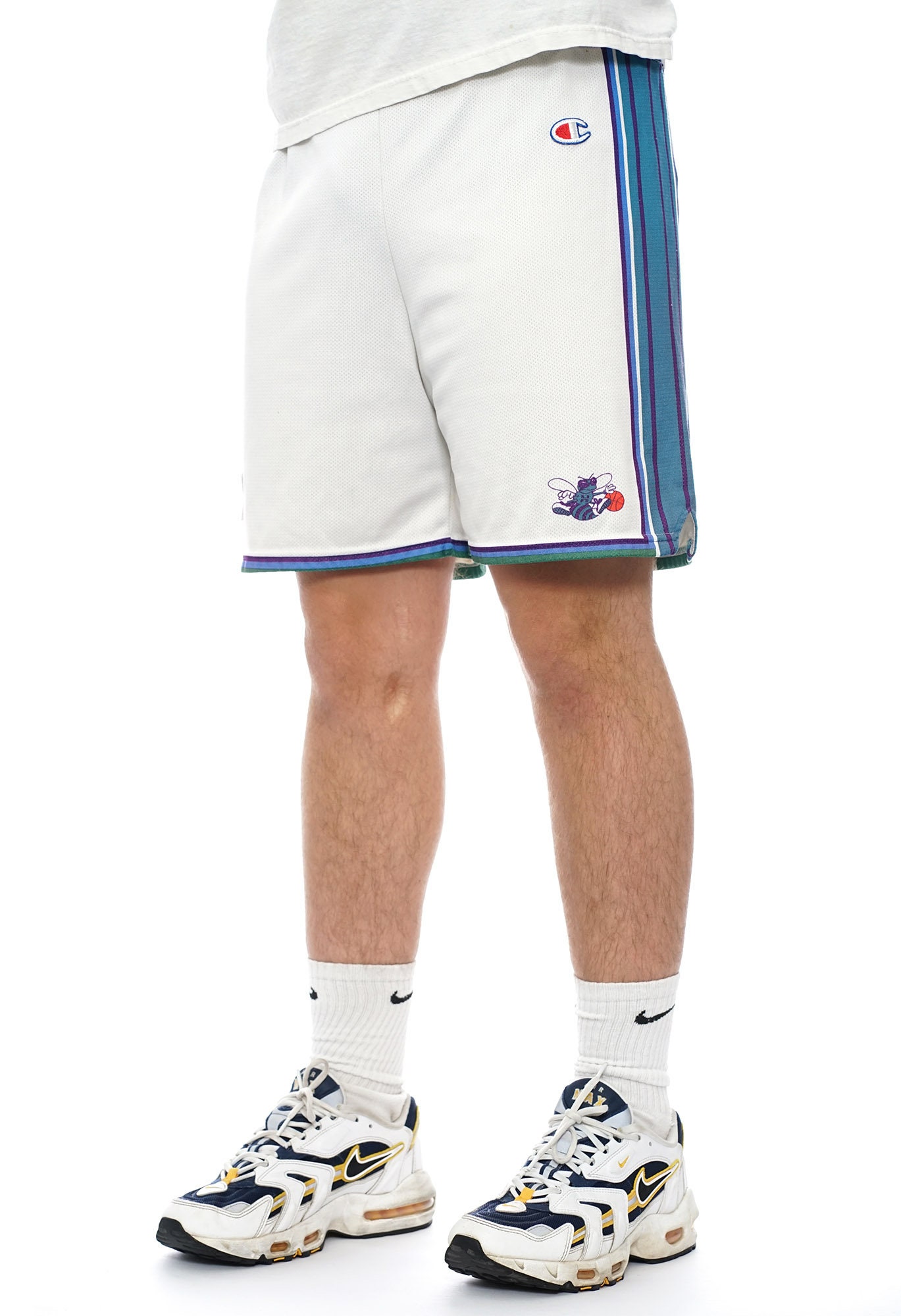 Charlotte Hornets Summer Edition Old School Retro Basketball Team Shorts  M-XL