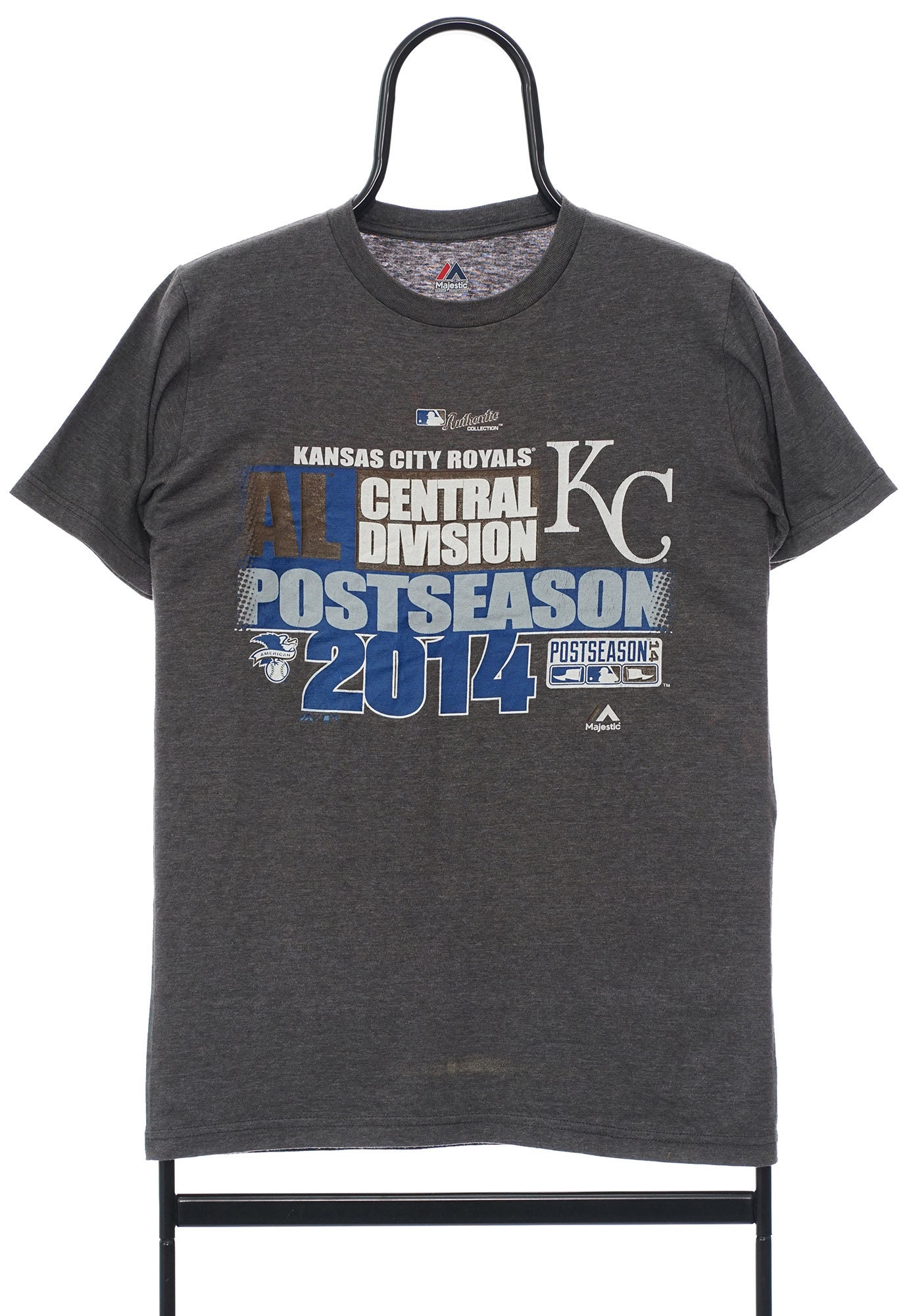 Kansas City Royals Shirt Mens XL Gray Short Sleeve Cityscape MLB Merchandise