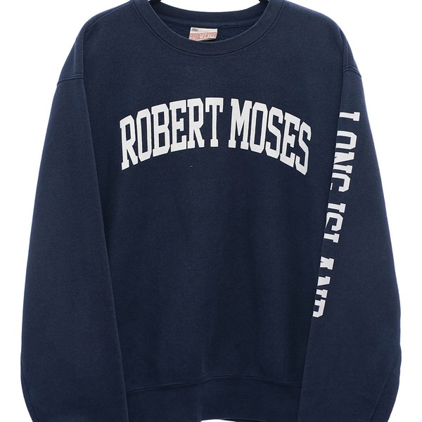 Vintage Robert Moses Graphic Navy Sweatshirt - Medium