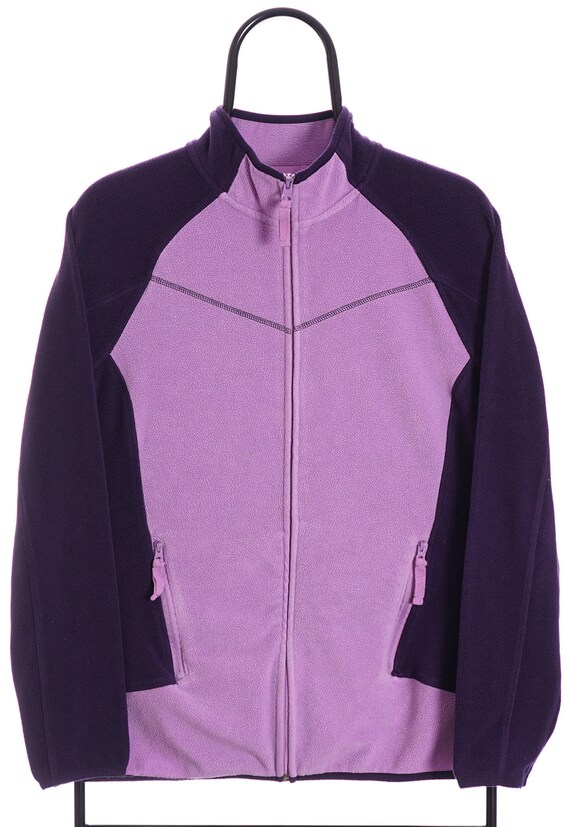 Buy Vintage Xersion Purple Zip up Fleece Medium Online in India 