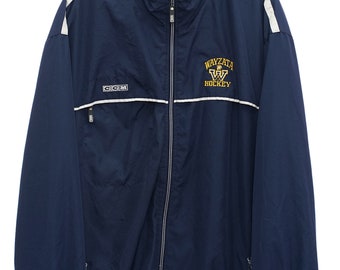 Vintage Wayzata Hockey Sportswear Navy Full Zip Tracksuit Jacket - XX Large