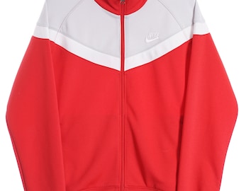 Vintage Nike Red Tracksuit Jacket - Medium