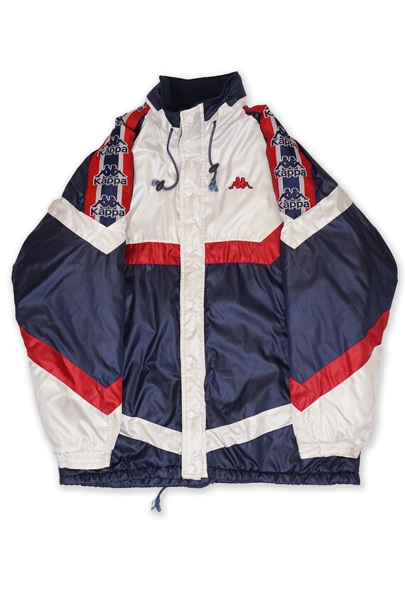 Vintage Kappa Navy Puffer Coat X Large 