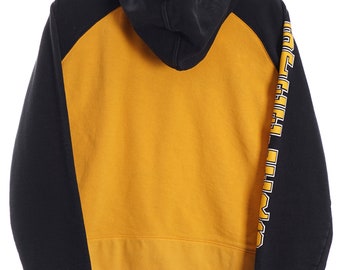 Vintage NFL Reebok Pittsburgh Steelers gele zip-up hoodie-dames medium