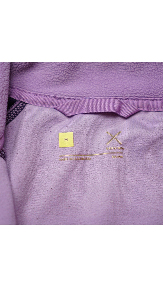 Buy Vintage Xersion Purple Zip up Fleece Medium Online in India 