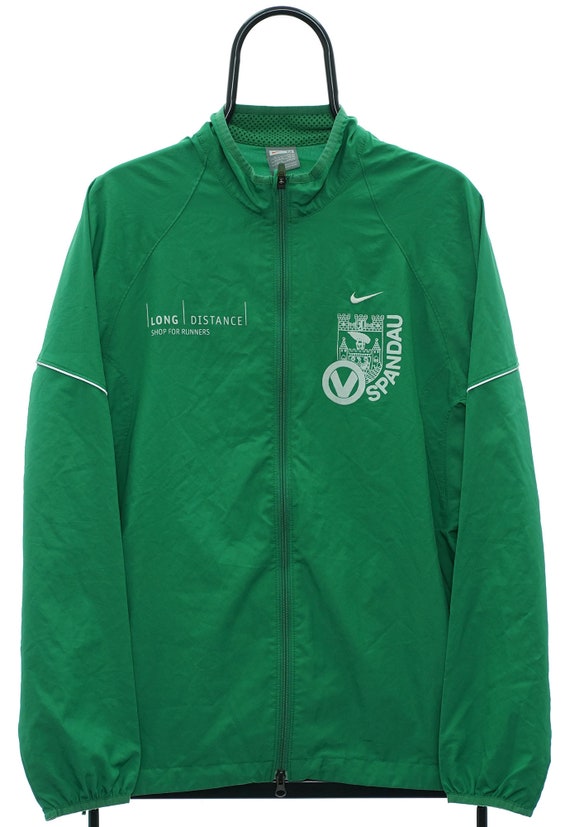 Vintage Nike Spandau chaqueta cortavientos verde Mediana Etsy Espana
