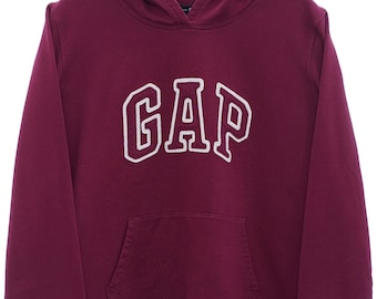 Vintage GAP Spellout roze hoodie-dames medium