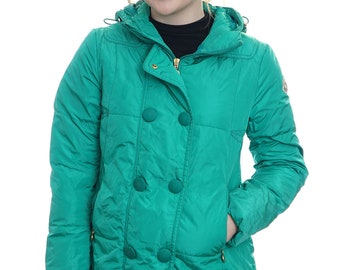 Vintage Moncler Elixi Array Green Puffer Coat - Medium