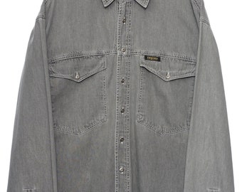 Vintage Explorer Grey Long Sleeved Shirt - Large