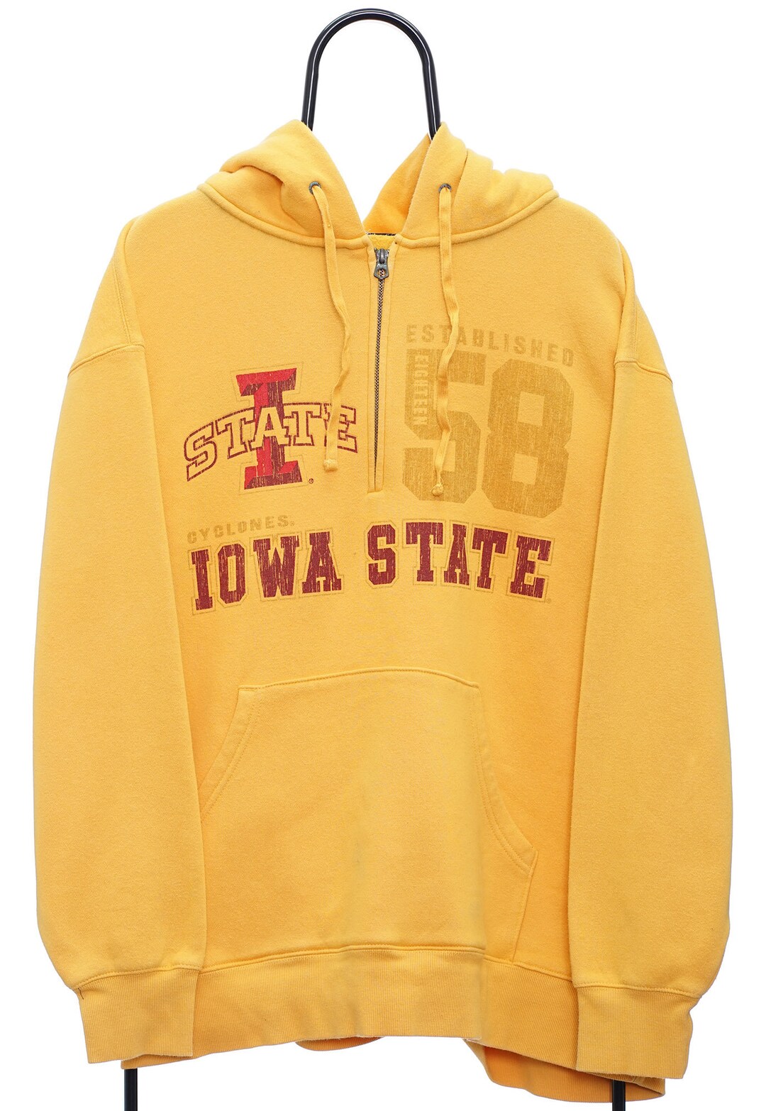 Red and Yellow Iowa State University Cyclones Sweatshirt by Lee main image 1