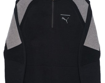 Felpa Vintage Puma Black Quarter Zip - Piccola