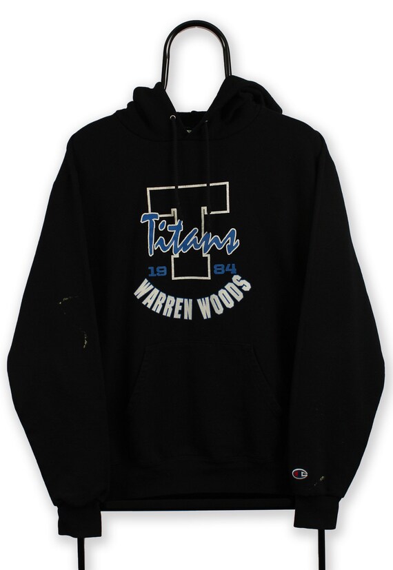 Vintage Titans Basketball Black Hoodie Pullover Sweatshirt