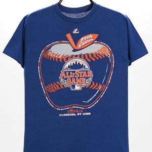Majestic MLB All Star Blue Sports TShirt - Small