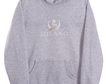 Vintage Milano Grey Hoodie - Damen Klein