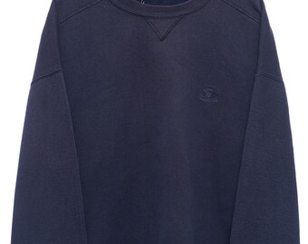 Vintage Starter Navy Sweatshirt - Large