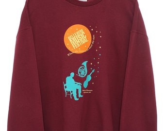 Vintage Belleayre Festival Graphic Maroon Sweatshirt - X Large