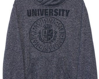 Vintage University Graphic Navy Hoodie ' -Medium