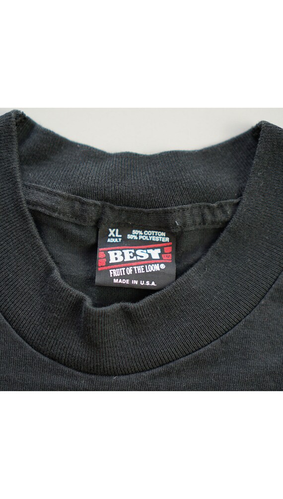 Vintage Single Stitch Black Cool TShirt - X Large - Gem