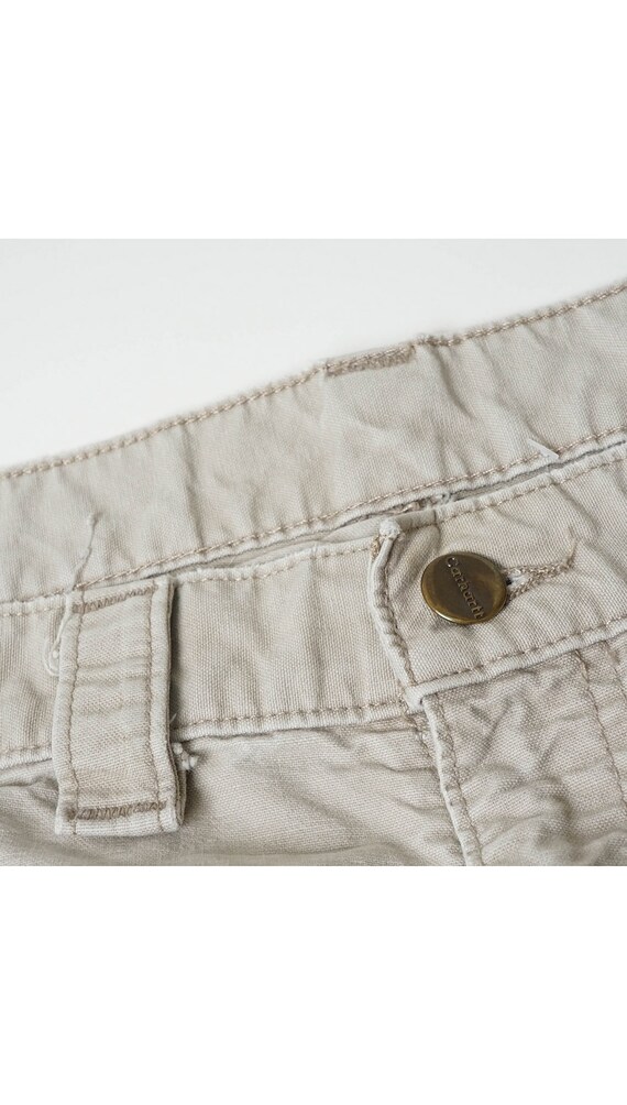 Vintage Carhartt Workwear Beige Carpenter Trouser… - image 5