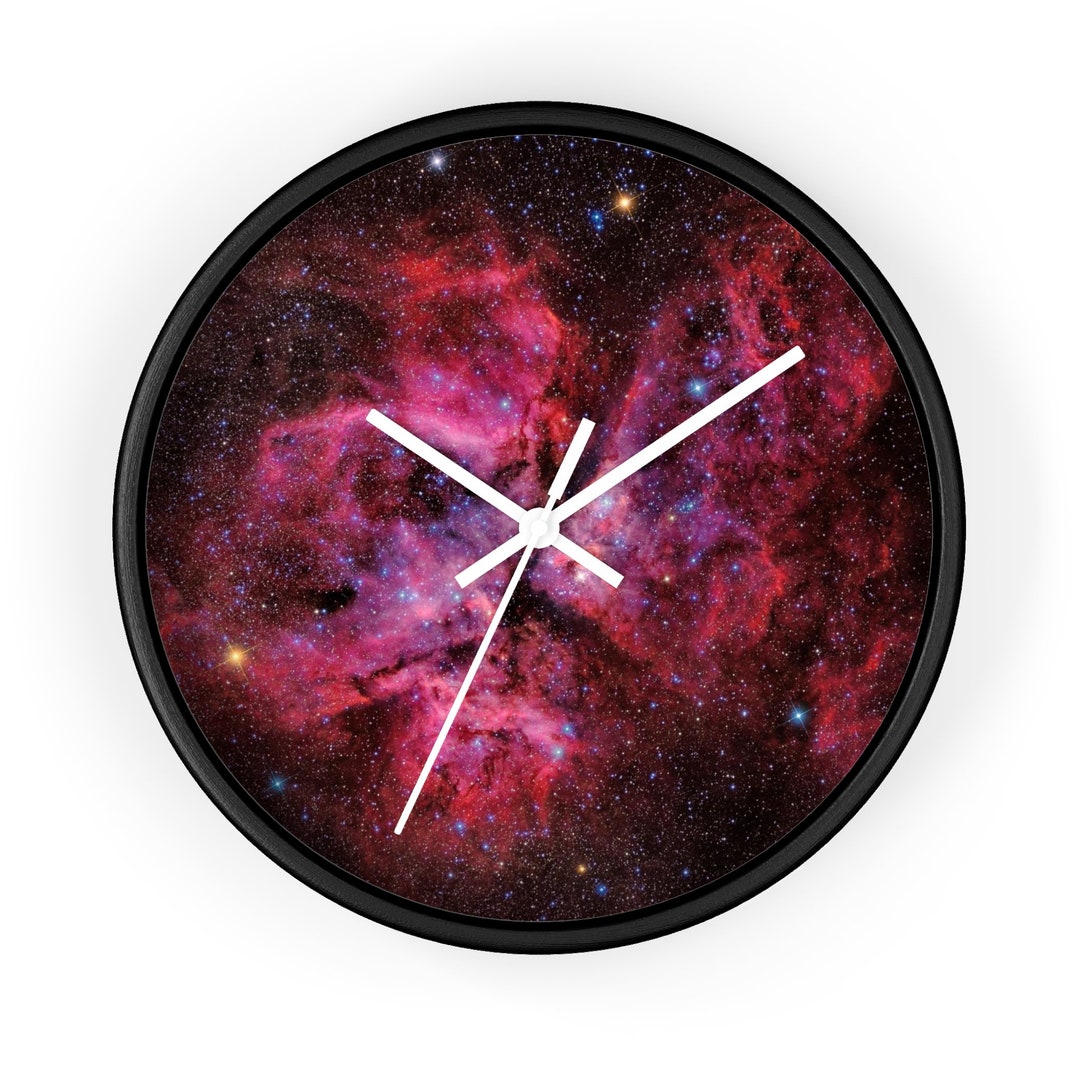 Galactic Nebula Wall Clock 10