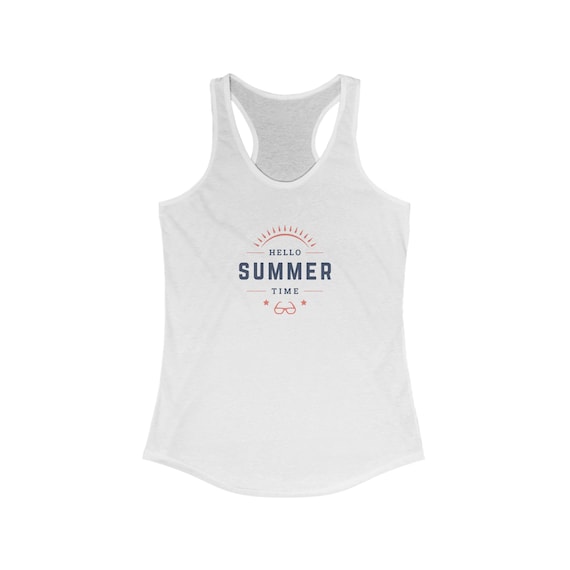 Beach Vibes: Hello Summer Women's Tank Top - Summertime Fashion