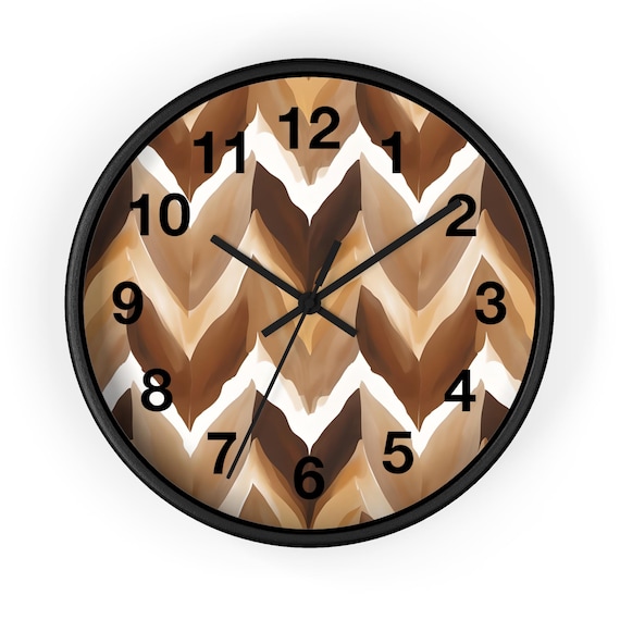 Boho Chic Wall Clock - Modern Geometric Minimalist Home Decor Timepiece for Living Room & Office