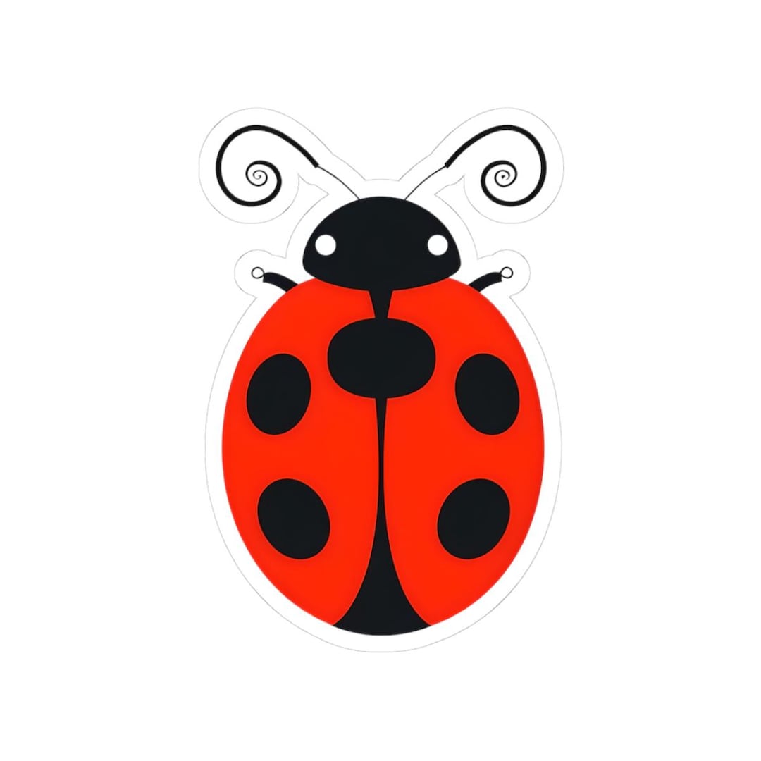 Ladybug Sticker | Glossy Vinyl Kiss-cut Decal - Etsy
