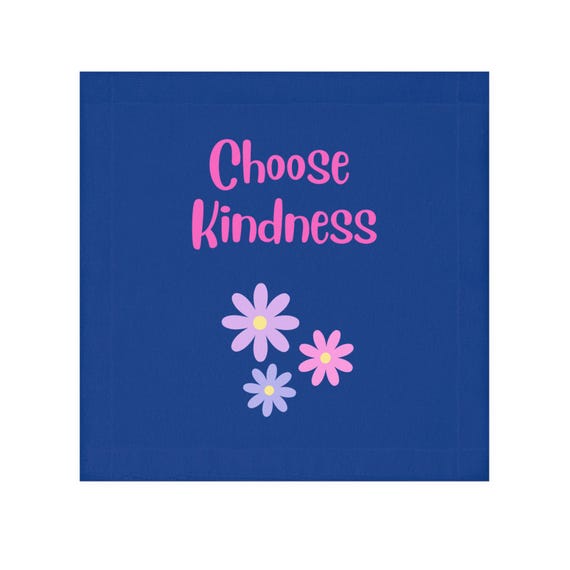 Choose Kindness Face Towel - Inspirational Bathroom Accessory, Gift for Her, Self-Care, Kindness Reminder, Washcloth