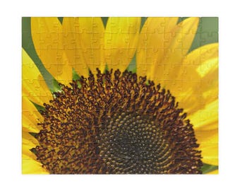 ジグソーパズル  【廃番商品】　ひまわりの咲く丘 ひまわりのジグソーパズル – 鮮やかな花の自然写真、リラックスできる
