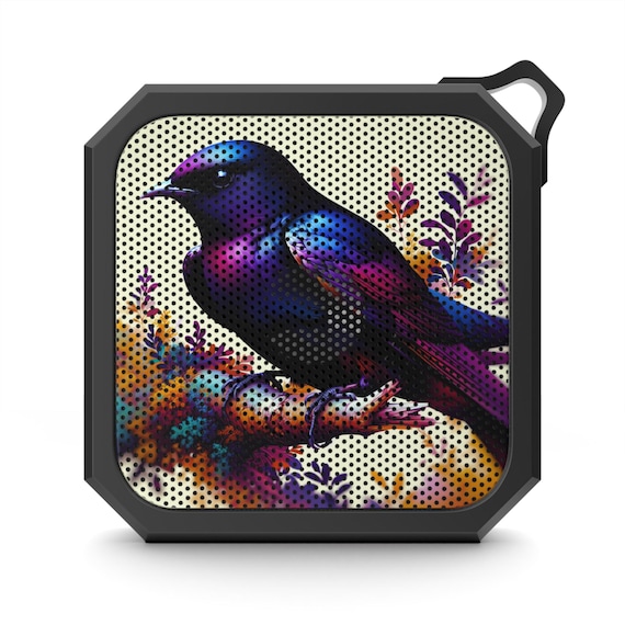 Bluetooth Speaker, Waterproof Portable Speaker with Purple Martin Bird Design, Outdoor Speaker for Camping, Hiking, Music Lover Gift, Tech