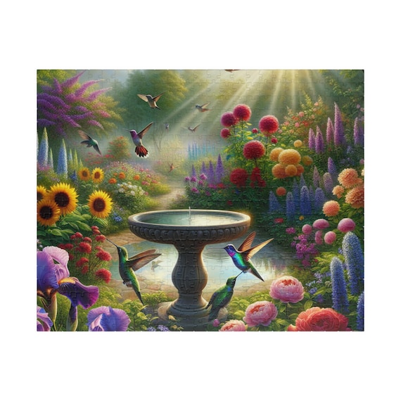 Enchanting Garden Jigsaw Puzzle: 110-520 Pieces, Nature-Themed Relaxation for Family & Friends