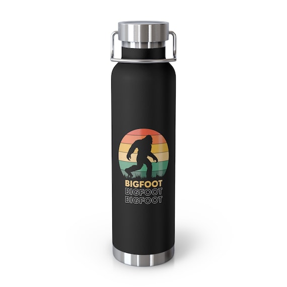 Sasquatch-Inspired 22oz Copper Vacuum Insulated Eco-Friendly Bottle - Unique Bigfoot Drinkware Gift
