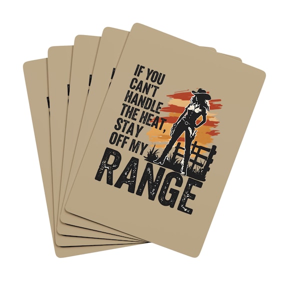 Cowgirl Poker Cards – Western Cowboy Game Night Gift (52-Card Deck)