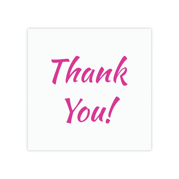Post-it® Note Pad with a Simple - Thank You - Message
