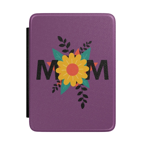 Floral Sunflower Mom Kindle Case | PU Leather E-reader Sleeve, Paperwhite Cover