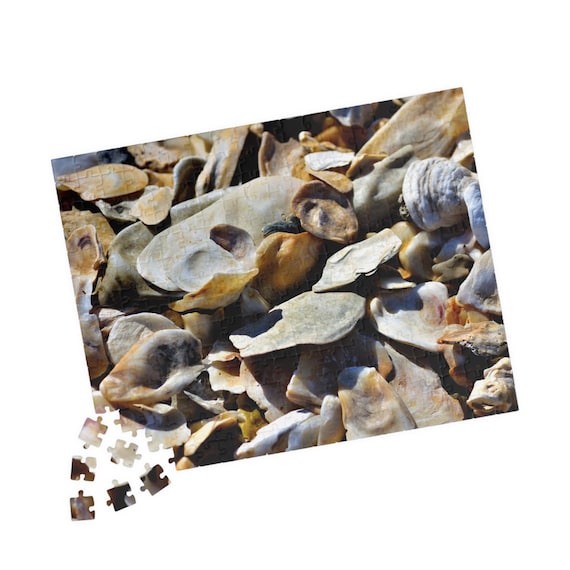 Seashell Jigsaw Puzzle – Coastal Beach Scene, Relaxing Activity (110/252/520 Pieces)