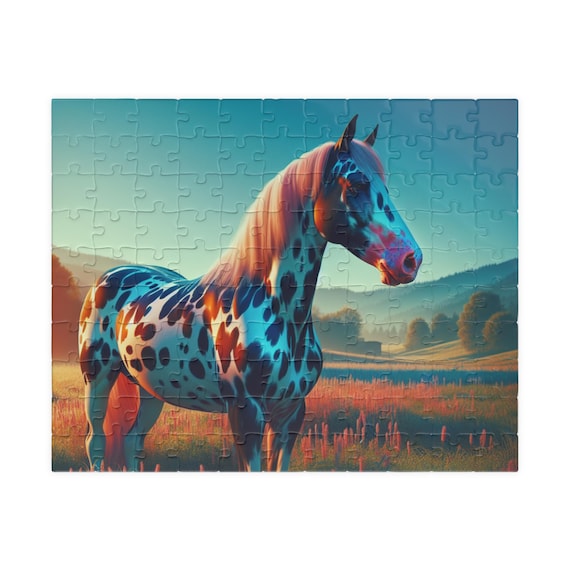 Mystical Horse Puzzle - Unique Art Piece, Gift for Horse Lovers, Home Decor, Educational Toy, Family Game Night