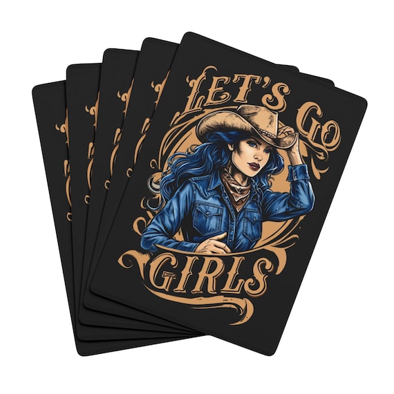 Western Playing Cards: Cowgirl Casino Party - 52 Card Deck