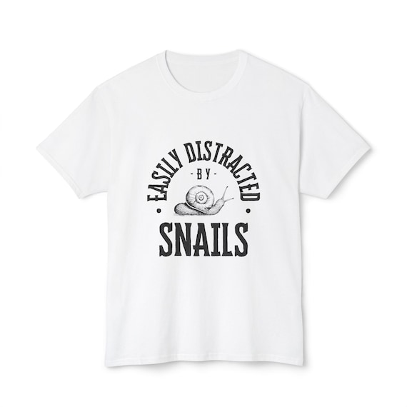 Charming Snail Graphic Tee - Unisex Cotton Shirt - Funny Gift for Nature Lovers